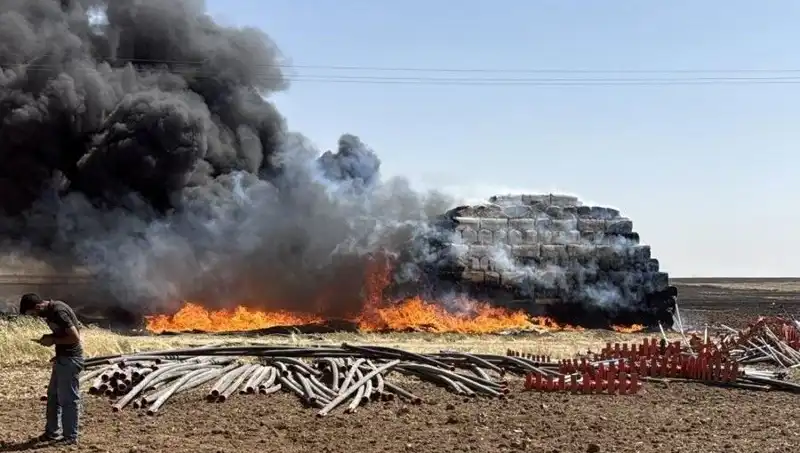 Mardin'de Kontrol Altına Alınan Anız Yangını Büyümeden Söndürüldü!