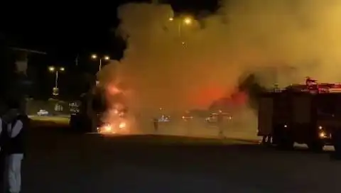 Zonguldak’ta Seyir Halindeki TIR Korkunç Bir Yangınla Yandı