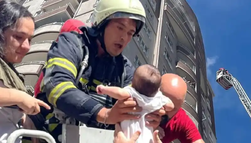 Kayseri'de 14 Katlı Binada Çıkan Yangın: Korku Dolu Anlar Yaşandı