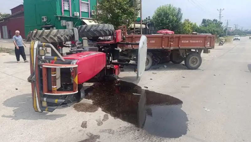 Otomobille Çarpışan Traktör Devrildi: Yaralıların Durumu Nedir?