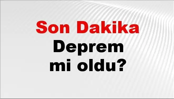 Tekirdağ'da Son Dakika Deprem: Şiddeti Nedir ve Nerede Hissedildi?