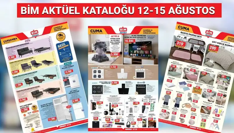 BİM 12-15 Ağustos 2025 Aktüel Kataloğu: Heyecan Verici Ürünleryle Dolu!