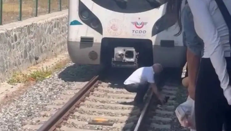 Raylarda Kediyi Gören Makinistten Örnek Davranış: Marmaray'ı Durdurdu!